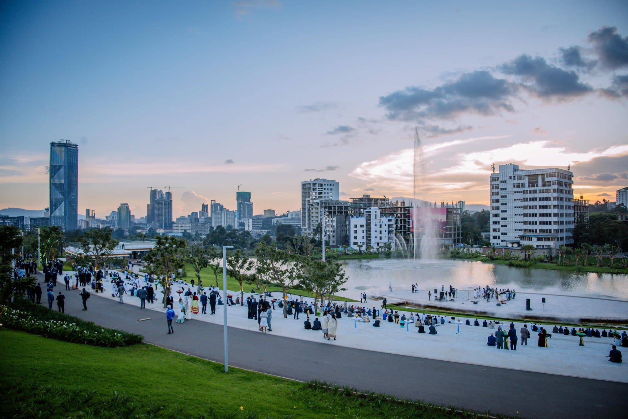 Friendship Park view over Addis Ababa, Ethiopia