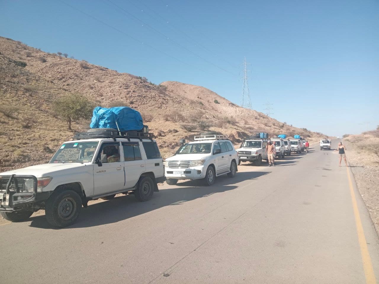 Lalibela Expeditions tour vehicles on an Ethiopia expedition route